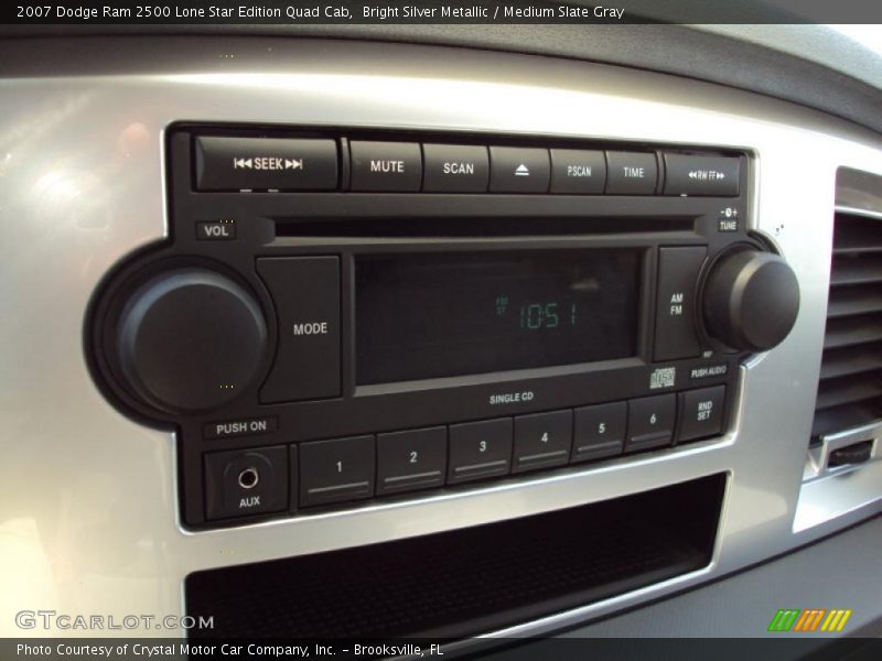 Bright Silver Metallic / Medium Slate Gray 2007 Dodge Ram 2500 Lone Star Edition Quad Cab