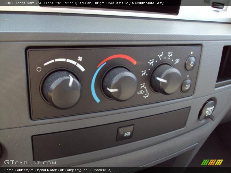 Bright Silver Metallic / Medium Slate Gray 2007 Dodge Ram 2500 Lone Star Edition Quad Cab