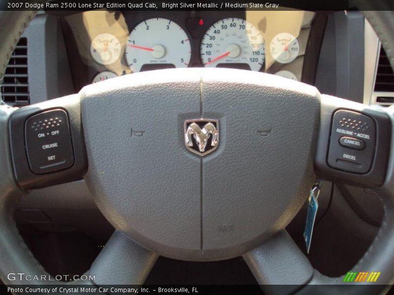 Bright Silver Metallic / Medium Slate Gray 2007 Dodge Ram 2500 Lone Star Edition Quad Cab