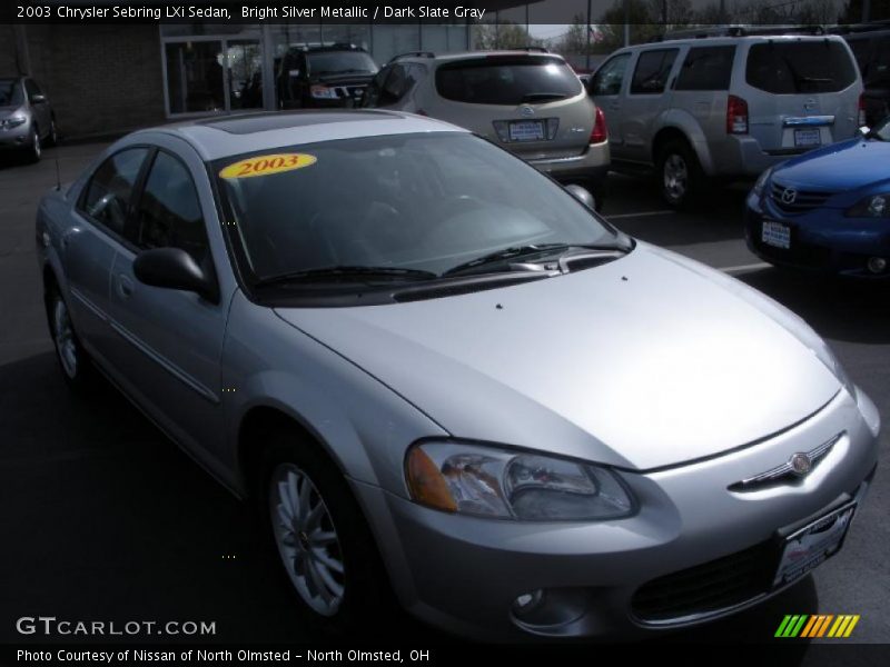 Bright Silver Metallic / Dark Slate Gray 2003 Chrysler Sebring LXi Sedan