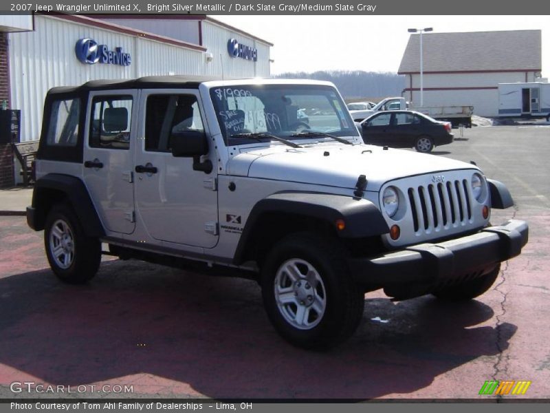Bright Silver Metallic / Dark Slate Gray/Medium Slate Gray 2007 Jeep Wrangler Unlimited X