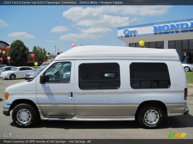 Oxford White / Medium Pebble 2003 Ford E Series Van E150 Passenger Conversion