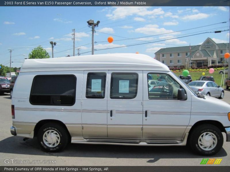 Oxford White / Medium Pebble 2003 Ford E Series Van E150 Passenger Conversion