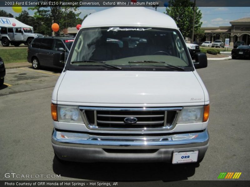 Oxford White / Medium Pebble 2003 Ford E Series Van E150 Passenger Conversion