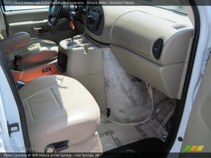 Oxford White / Medium Pebble 2003 Ford E Series Van E150 Passenger Conversion