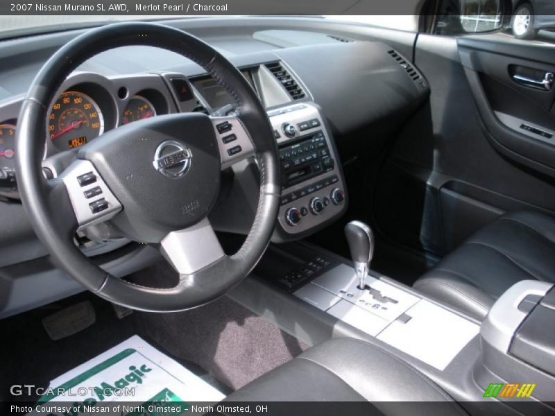 Merlot Pearl / Charcoal 2007 Nissan Murano SL AWD