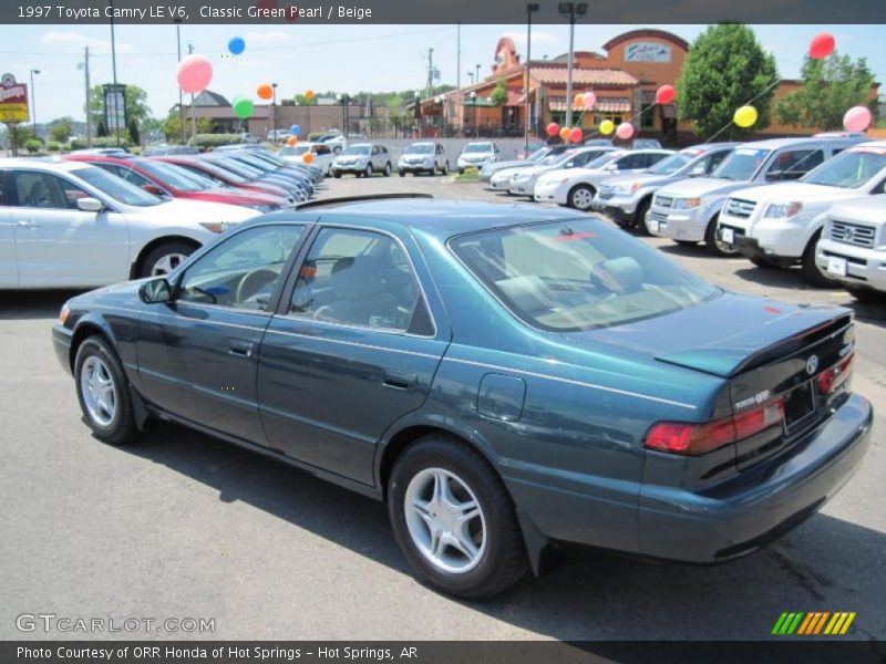Classic Green Pearl / Beige 1997 Toyota Camry LE V6