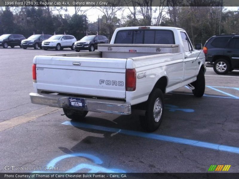 Oxford White / Grey 1996 Ford F250 XL Regular Cab 4x4