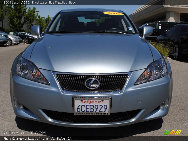 Breakwater Blue Metallic / Black 2008 Lexus IS 250