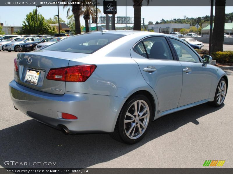 Breakwater Blue Metallic / Black 2008 Lexus IS 250