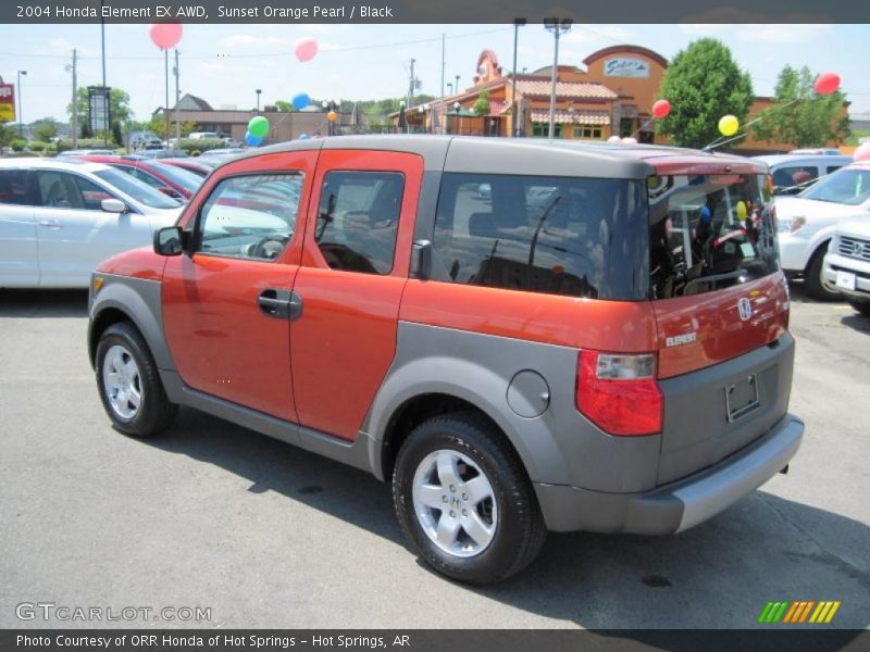 Sunset Orange Pearl / Black 2004 Honda Element EX AWD