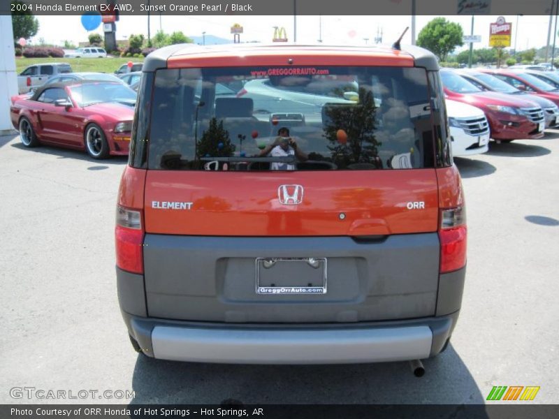 Sunset Orange Pearl / Black 2004 Honda Element EX AWD