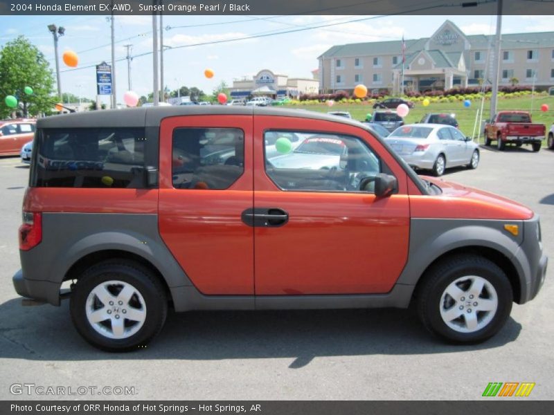 Sunset Orange Pearl / Black 2004 Honda Element EX AWD