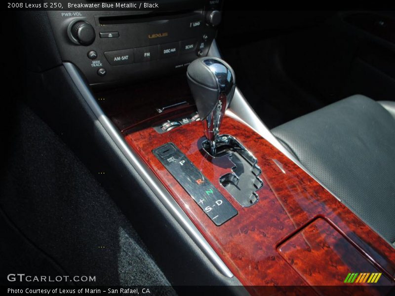 Breakwater Blue Metallic / Black 2008 Lexus IS 250