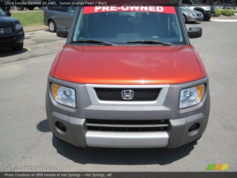 Sunset Orange Pearl / Black 2004 Honda Element EX AWD