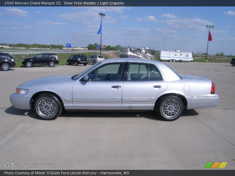 Silver Frost Metallic / Light Graphite 2000 Mercury Grand Marquis GS