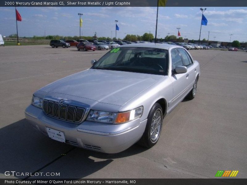 Silver Frost Metallic / Light Graphite 2000 Mercury Grand Marquis GS