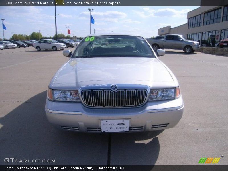 Silver Frost Metallic / Light Graphite 2000 Mercury Grand Marquis GS