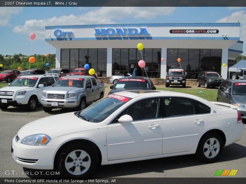 White / Gray 2007 Chevrolet Impala LT