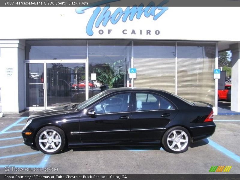 Black / Ash 2007 Mercedes-Benz C 230 Sport