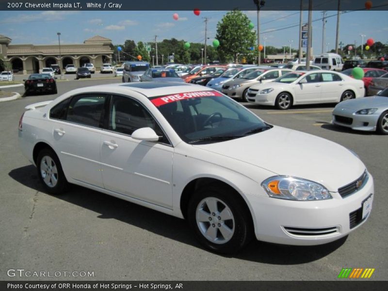 White / Gray 2007 Chevrolet Impala LT
