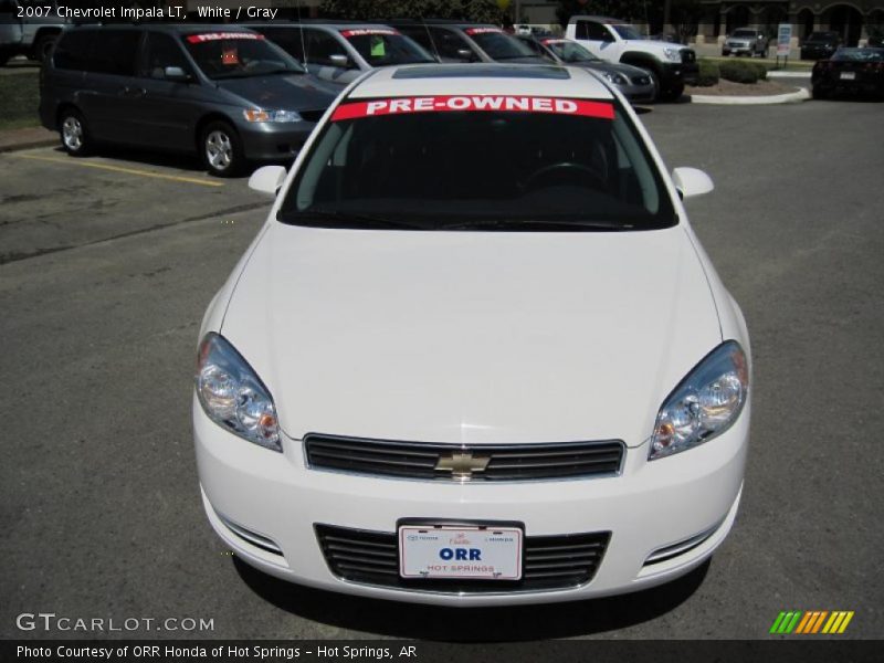 White / Gray 2007 Chevrolet Impala LT