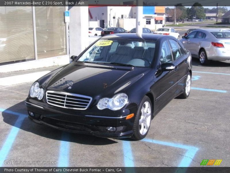 Black / Ash 2007 Mercedes-Benz C 230 Sport