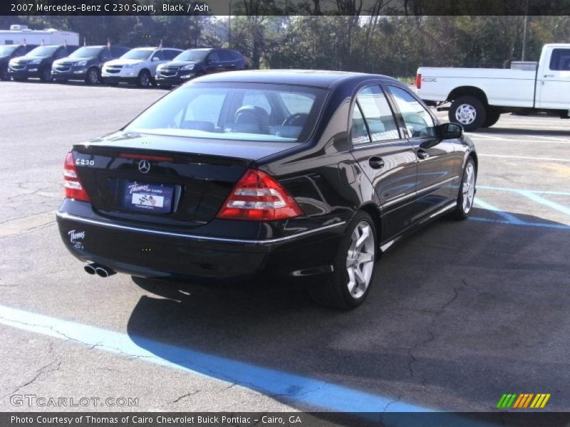 Black / Ash 2007 Mercedes-Benz C 230 Sport