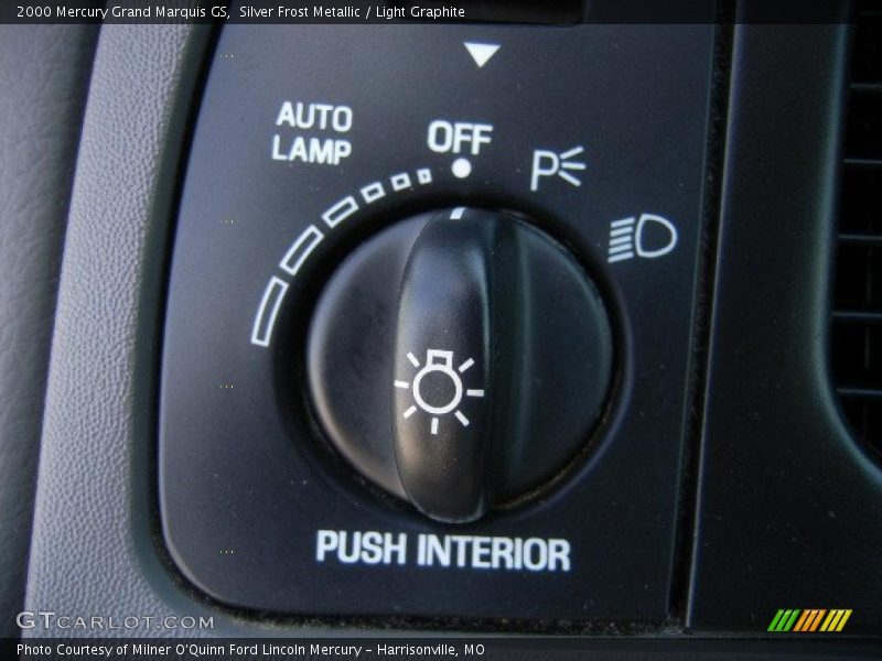 Silver Frost Metallic / Light Graphite 2000 Mercury Grand Marquis GS