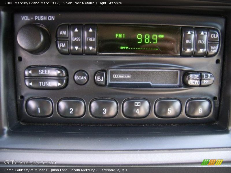 Silver Frost Metallic / Light Graphite 2000 Mercury Grand Marquis GS