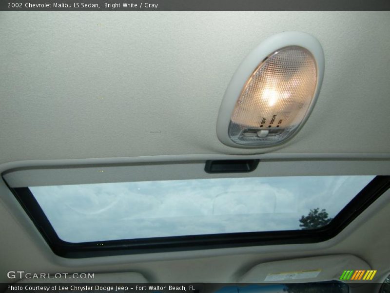 Bright White / Gray 2002 Chevrolet Malibu LS Sedan