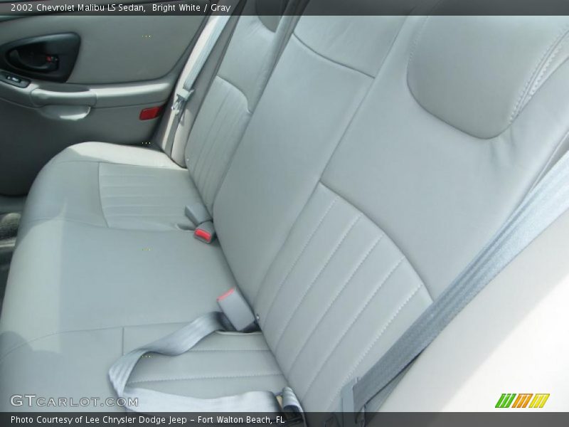 Bright White / Gray 2002 Chevrolet Malibu LS Sedan
