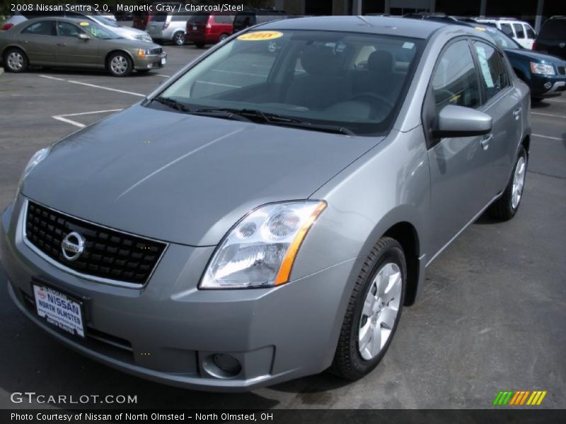 Magnetic Gray / Charcoal/Steel 2008 Nissan Sentra 2.0