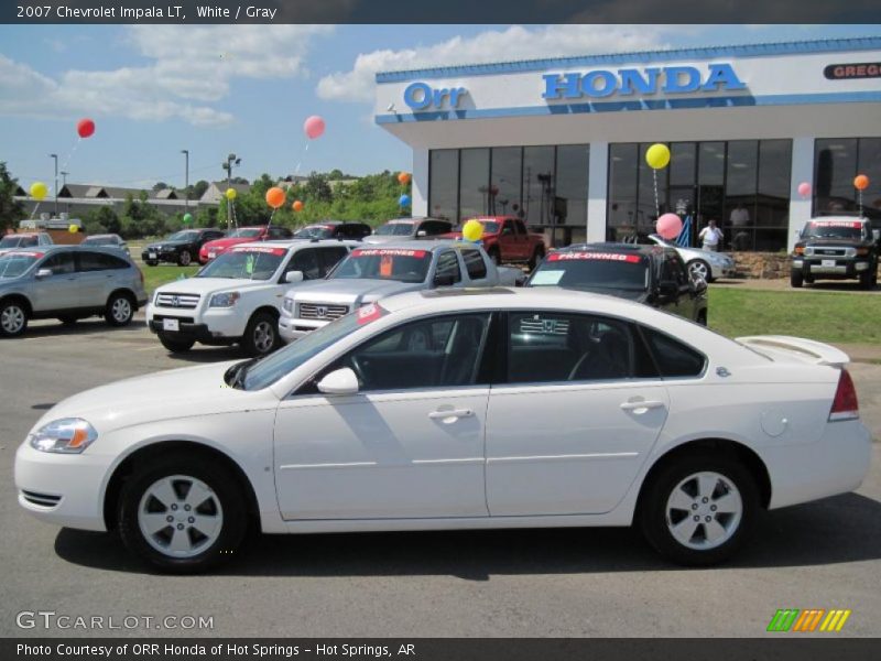 White / Gray 2007 Chevrolet Impala LT