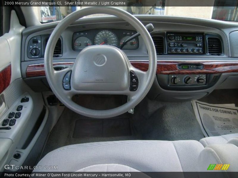 Silver Frost Metallic / Light Graphite 2000 Mercury Grand Marquis GS