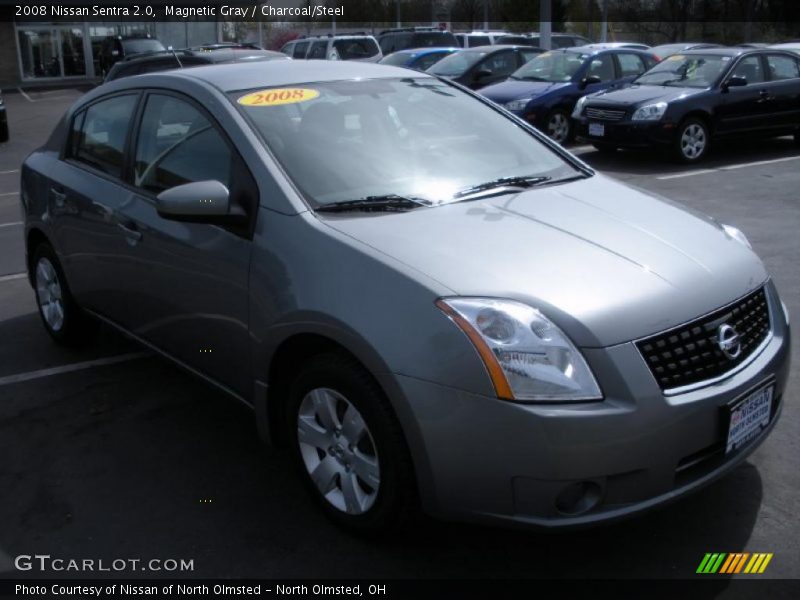 Magnetic Gray / Charcoal/Steel 2008 Nissan Sentra 2.0