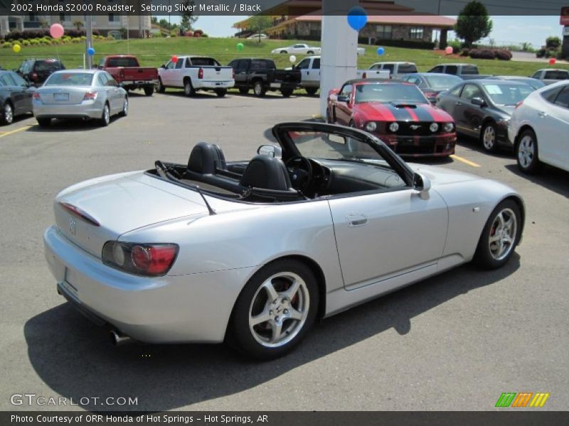 Sebring Silver Metallic / Black 2002 Honda S2000 Roadster