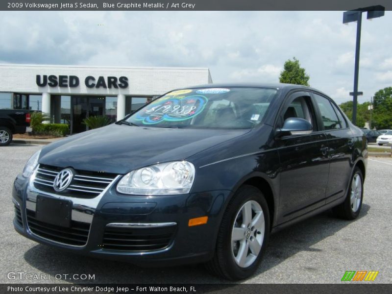 Blue Graphite Metallic / Art Grey 2009 Volkswagen Jetta S Sedan