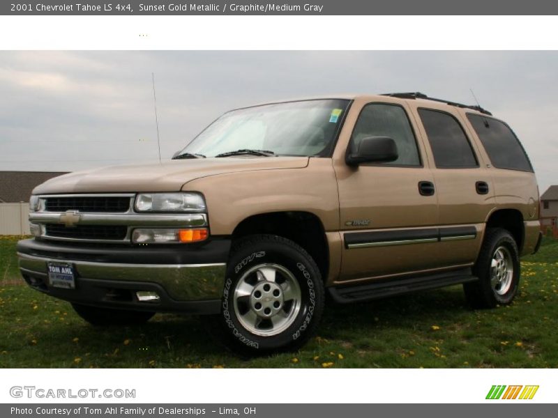 Sunset Gold Metallic / Graphite/Medium Gray 2001 Chevrolet Tahoe LS 4x4