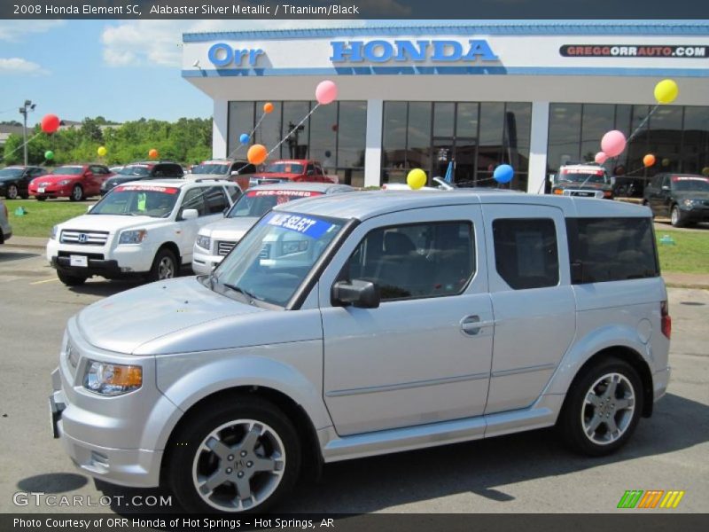 Alabaster Silver Metallic / Titanium/Black 2008 Honda Element SC