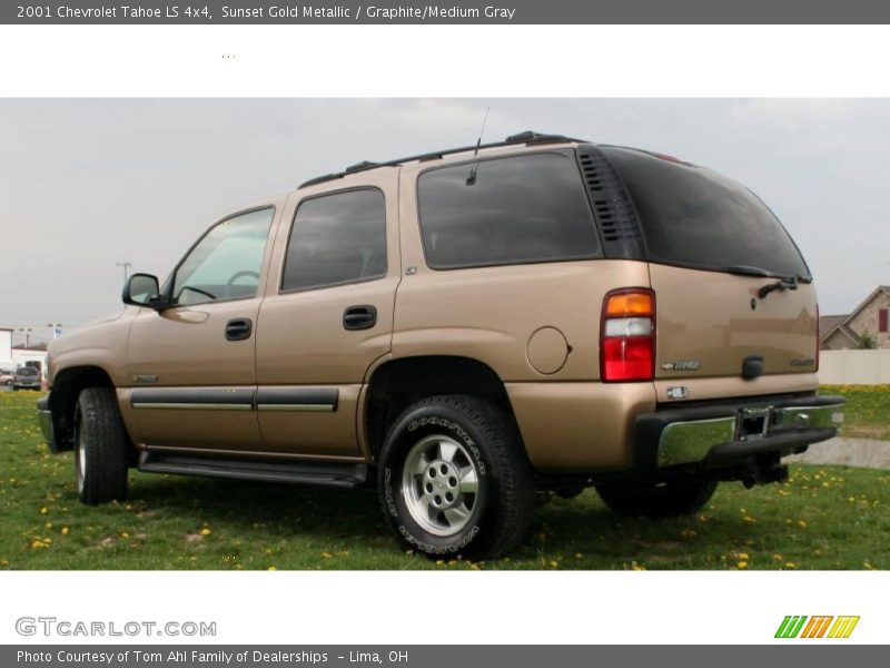 Sunset Gold Metallic / Graphite/Medium Gray 2001 Chevrolet Tahoe LS 4x4