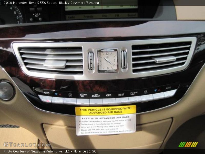 Black / Cashmere/Savanna 2010 Mercedes-Benz S 550 Sedan