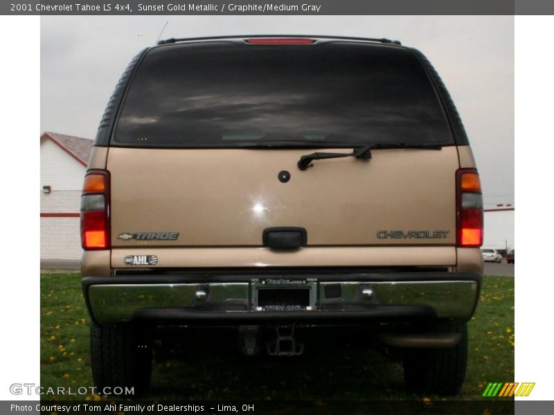 Sunset Gold Metallic / Graphite/Medium Gray 2001 Chevrolet Tahoe LS 4x4