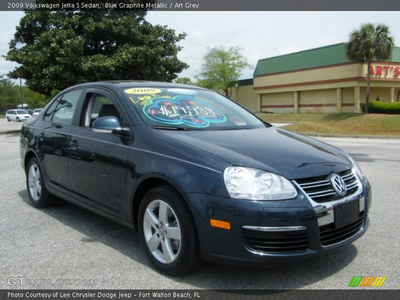 Blue Graphite Metallic / Art Grey 2009 Volkswagen Jetta S Sedan