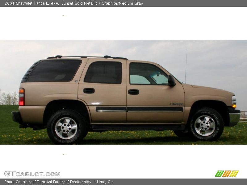Sunset Gold Metallic / Graphite/Medium Gray 2001 Chevrolet Tahoe LS 4x4
