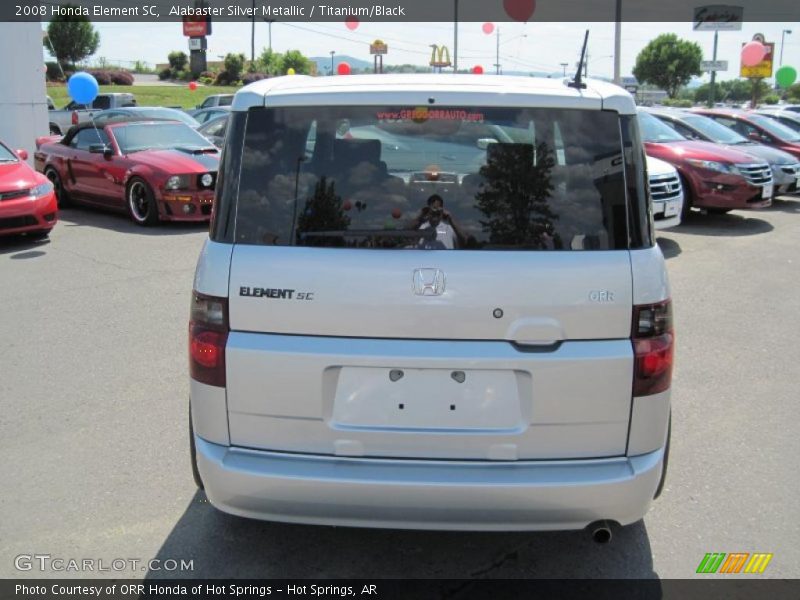 Alabaster Silver Metallic / Titanium/Black 2008 Honda Element SC