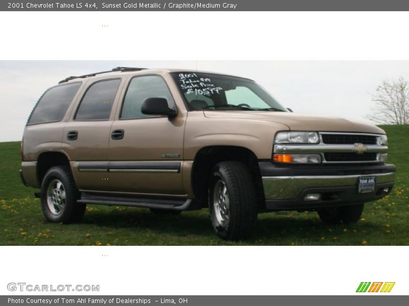 Sunset Gold Metallic / Graphite/Medium Gray 2001 Chevrolet Tahoe LS 4x4