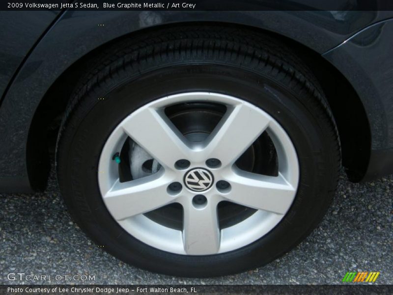 Blue Graphite Metallic / Art Grey 2009 Volkswagen Jetta S Sedan