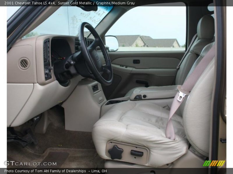 Sunset Gold Metallic / Graphite/Medium Gray 2001 Chevrolet Tahoe LS 4x4