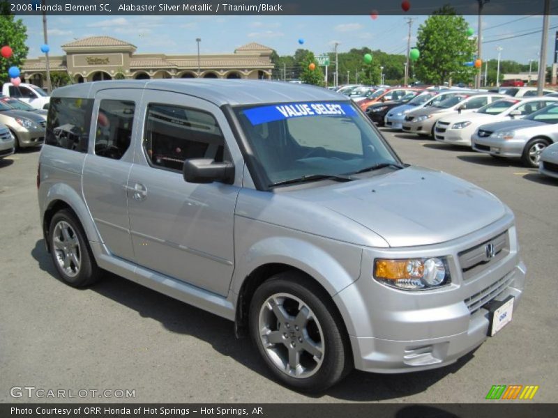 Alabaster Silver Metallic / Titanium/Black 2008 Honda Element SC